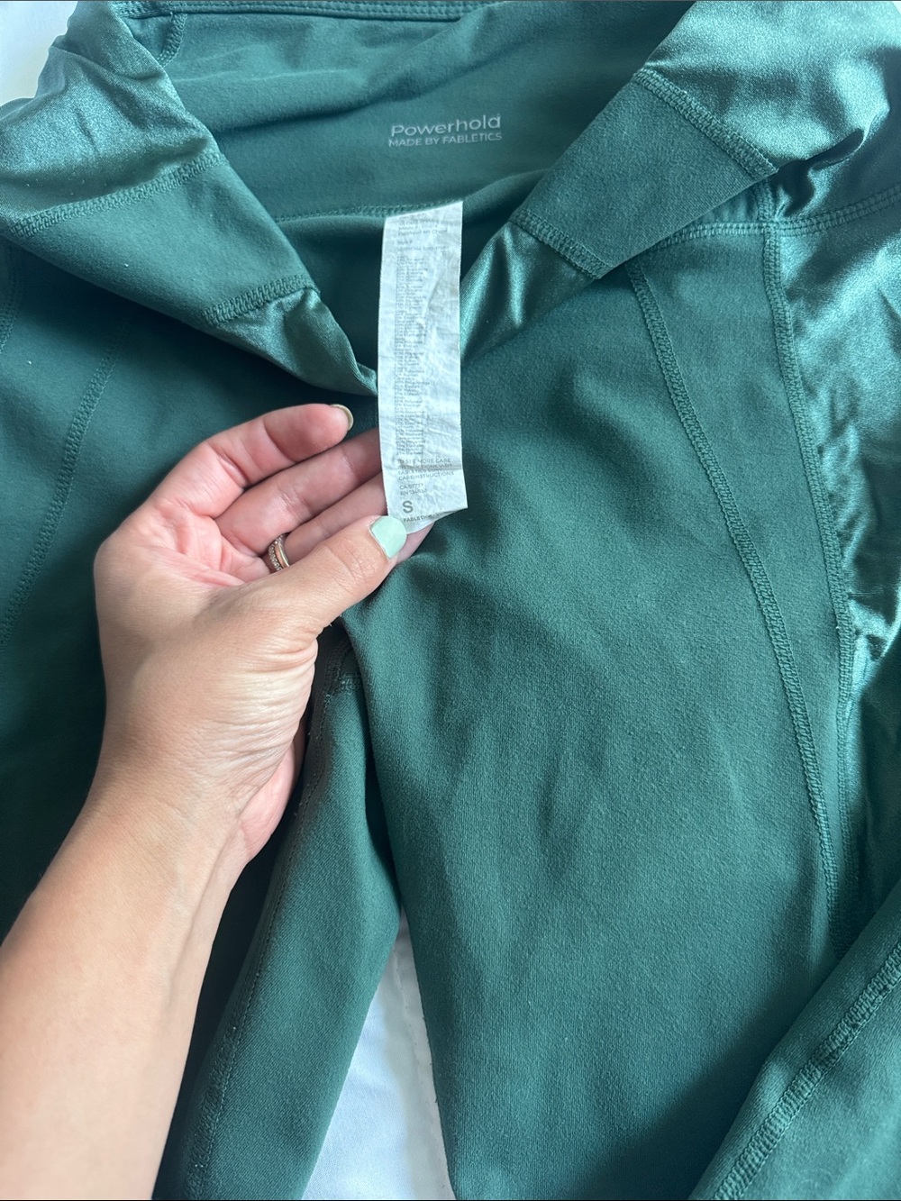 Fabletics Deep Green & silver active set - Picture 5 of 6